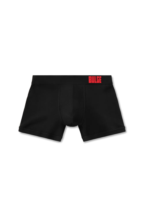 BOXERS BULGE BLACK · RED LOGO