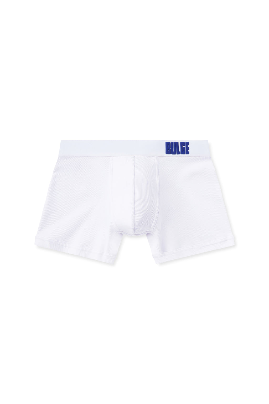BOXERS BULGE WHITE · BLUE LOGO