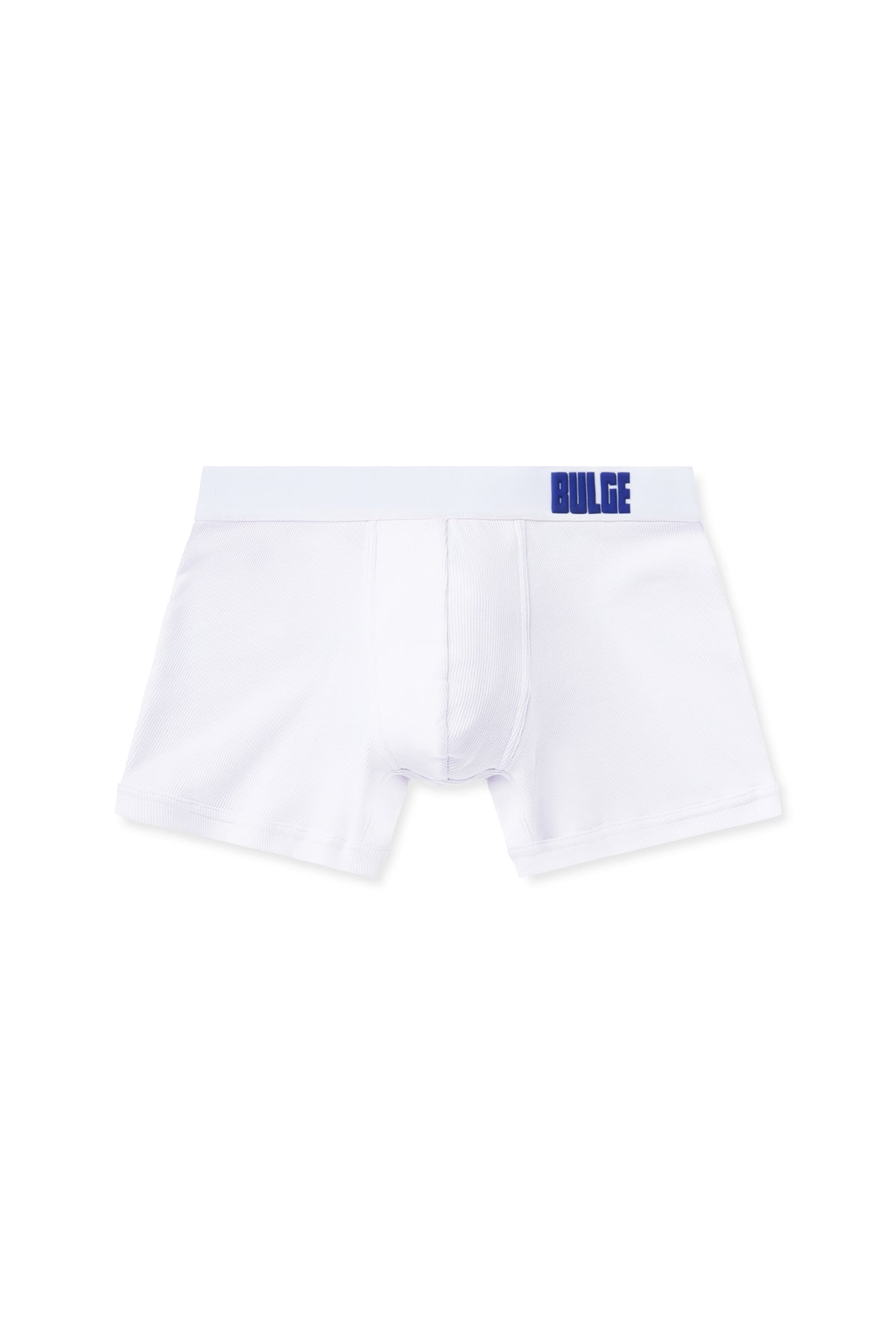 BOXERS BULGE WHITE · BLUE LOGO