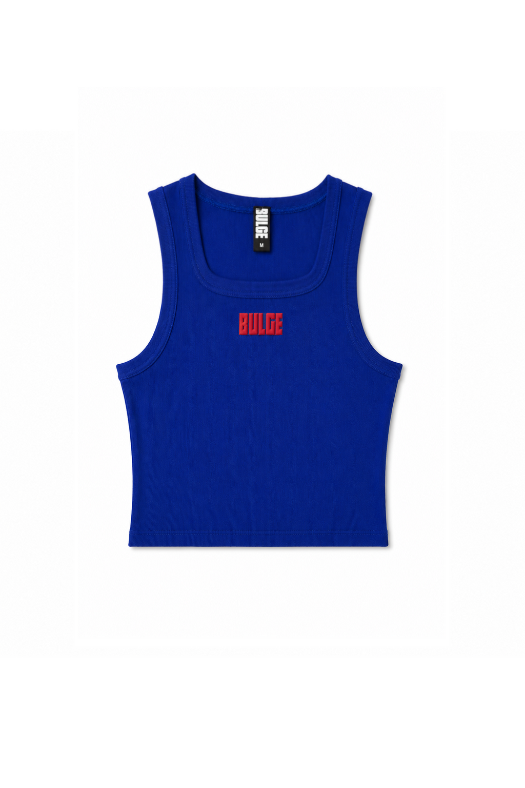 CROP TOP BULGE BLUE · RED LOGO