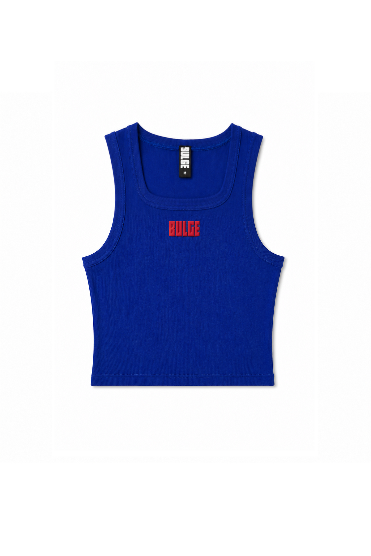 CROP TOP BULGE BLUE · RED LOGO