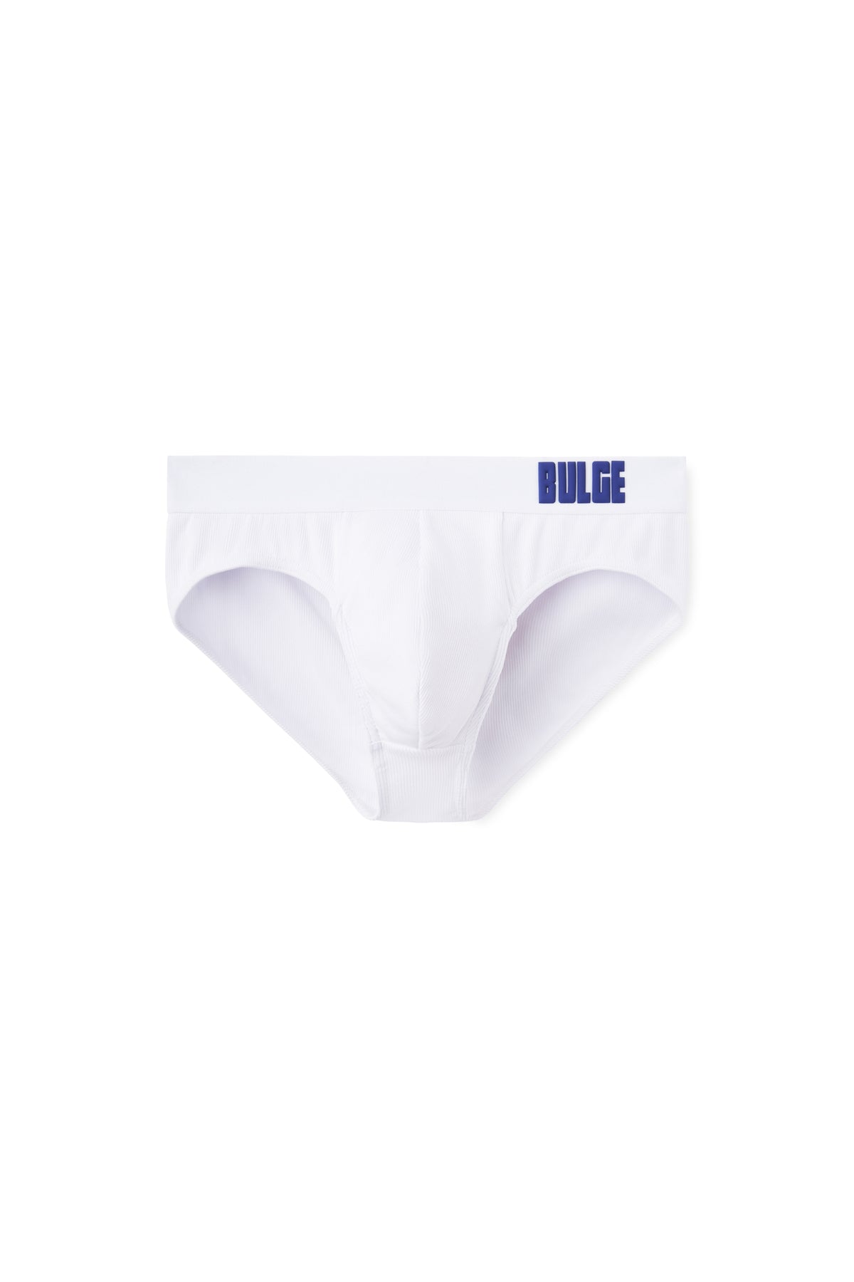 CLASSIC BRIEFS BULGE · WHITE · BLUE LOGO