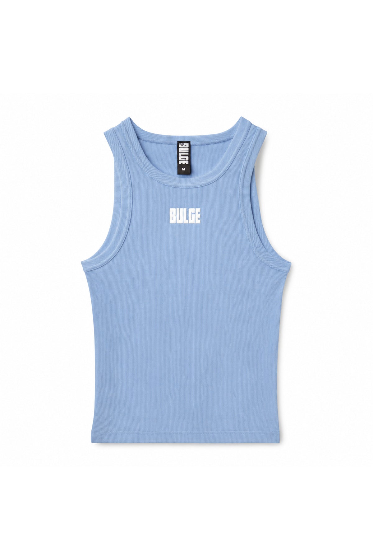 CLASSIC TANK TOP BULGE BABY BLUE · WHITE LOGO