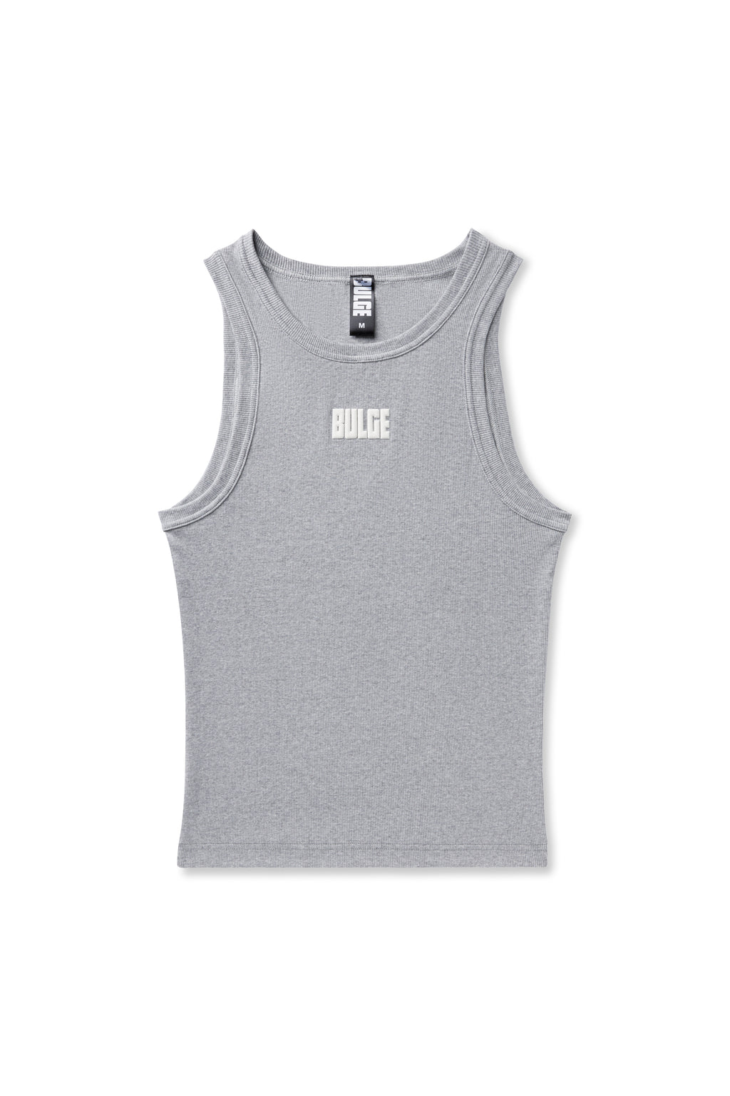 CLASSIC TANK TOP BULGE GREY · WHITE LOGO